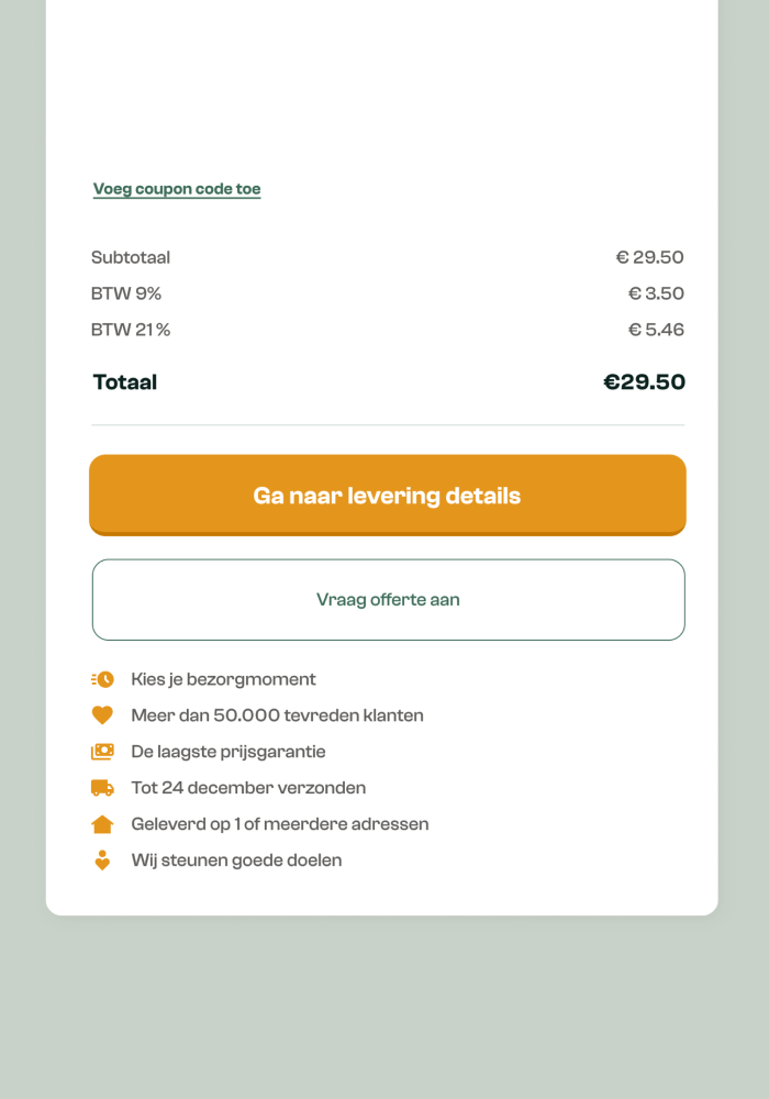 Efficiente checkout